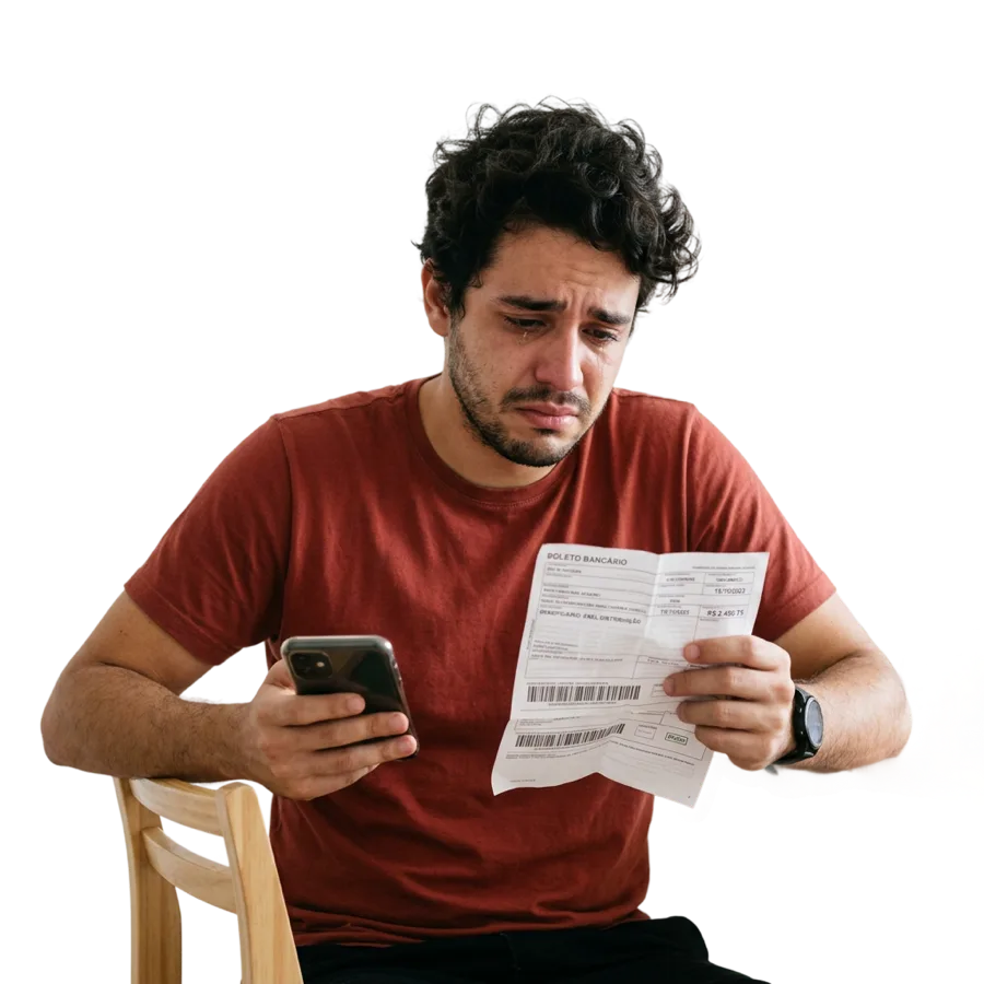 Comparação entre a rotina financeira sem e com o Controlaê
